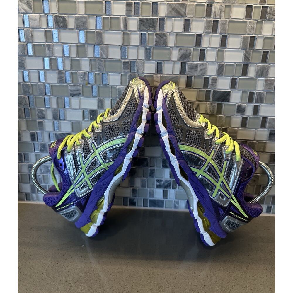 ASICS GEL Kayano 21 Women’s US 7.5 EU 39 Gray Purple Running Shoes T4H7N - Picture 16 of 16